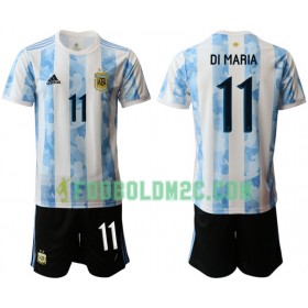 Argentina Di Maria 11 Børn Hjemmebanesæt 2020  Kortærmet (+ Korte bukser)